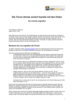 Die Terror-Armee scharrt bereits mit den Hufen