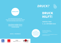 DRUCK? DRUCK HILFT!
