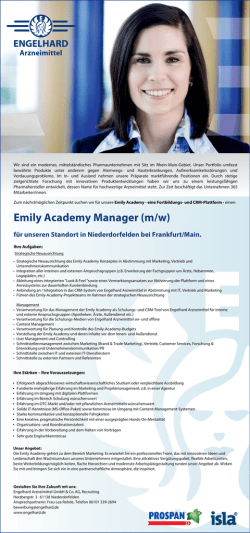 Emily Academy Manager (m/w)