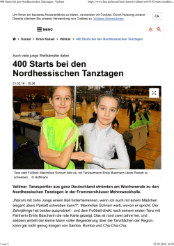 HNA Pressebericht vom 21.02.2016