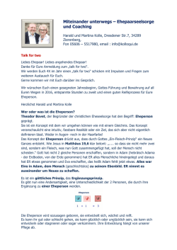 Talk for two Januar 2016