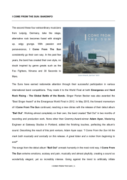 bandinfo incl. concert history english