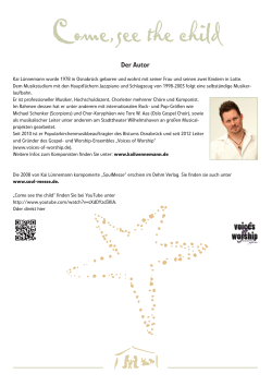 Come see the child.indd - Neues Geistliches Lied