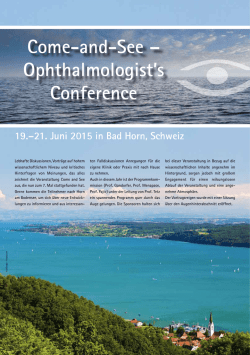 Come-and-See – Ophthalmologist`s Conference