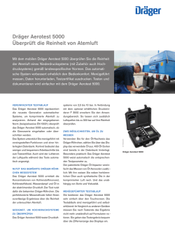 Dr&auml;ger Aerotest 5000 &Uuml;berpr&uuml;ft die Reinheit von Atemluft