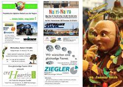 Eine gl&uuml;ckselige Fasnet 2014 w&uuml;nscht