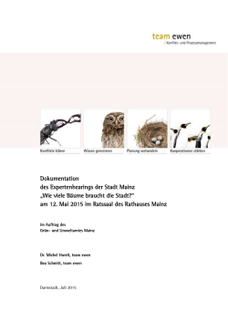 Dokumentation Expertenhearing Baumschutz PDF-Datei, 1
