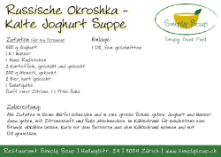 Russische Okroshka - Kalte Joghurt Suppe