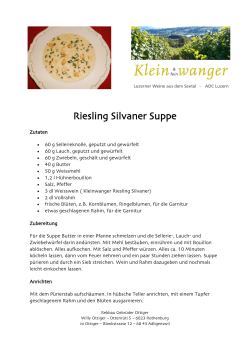 Riesling Silvaner Suppe