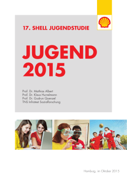 17. Shell-Jugendstudie 2015