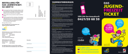 Faltblatt Jugend-FreizeitTicket VWG