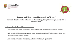 Jugend im Fokus - in Rheinland
