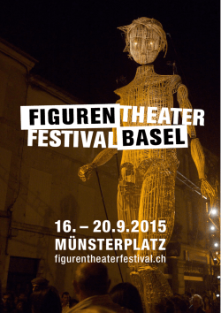 Festival-Programm als  - FigurenTheaterFestival Basel
