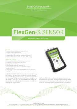 FlexGen-S SENSOR - Star Cooperation
