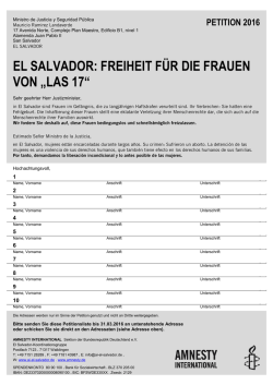 Petition an den Justizminister auf Freilassung der inhaftierten Frauen