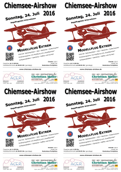 Handzettel - Chiemsee Airshow