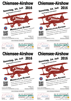 Handzettel - Chiemsee Airshow