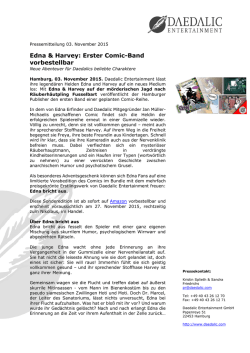 Edna & Harvey: Erster Comic-Band vorbestellbar