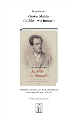 In Eile &ndash; wie immer!&laquo;