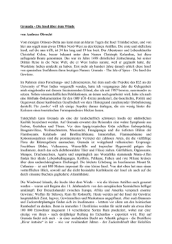 Grenada - Die Insel &uuml;ber dem Winde von Andreas Obrecht Vom