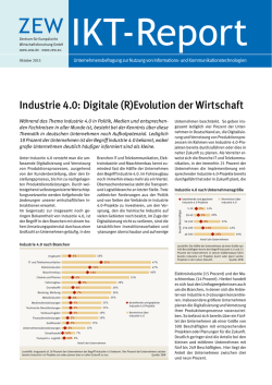 Industrie 4.0: Digitale (R)Evolution der Wirtschaft
