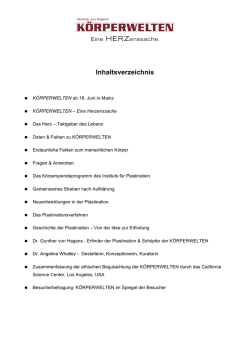 Inhaltsverzeichnis