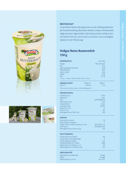 Hofgut Reine Buttermilch 250 g - bei der Hohenloher Molkerei eG