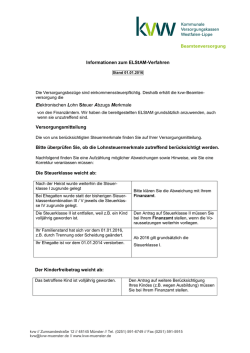 Informationen zum ELStAM