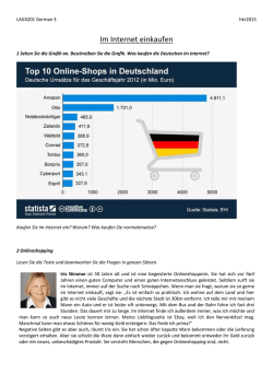 Im Internet einkaufen