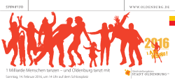 1 Milliarde Menschen tanzen – und Oldenburg tanzt mit