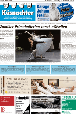 Zumiker Primaballerina tanzt «Giselle