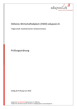 HWD Prüfungsordnung gültig ab Prüfung 06-16