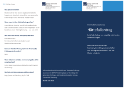 H&auml;rtefallantrag - Universit&auml;t Flensburg