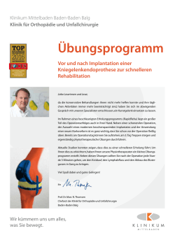 EPZ_Übungsprogramm_Knie - Endoprothetikzentren MIttelbaden