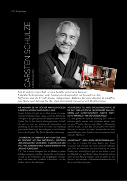 KITZ Lifestyle Magazin #50 Interview mit Carsten Schulze