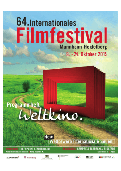 Programmheft - Internationales Filmfestival Mannheim