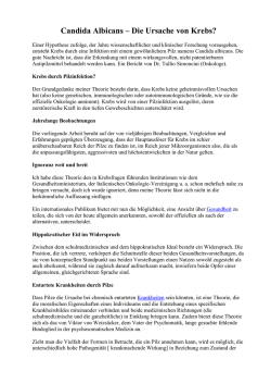 Candida Albicans – Die Ursache von Krebs?
