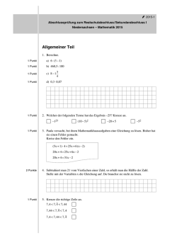 Allgemeiner Teil