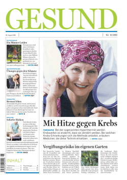 Mit Hitze gegen Krebs - Dr. Sennewald Medizintechnik GmbH