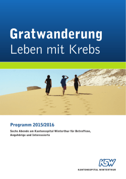 Gratwanderung Leben mit Krebs