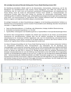 IWi verteidigt international f&uuml;hrende Stellung beim Process Model