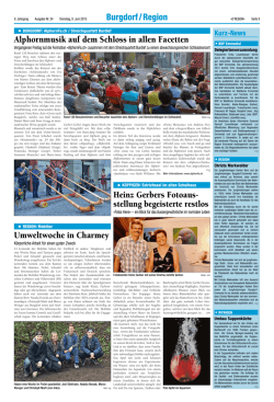 in Charmey Heinz Gerbers Fotoaus- stellung