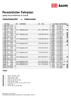 Halle (Saale) - Halberstadt