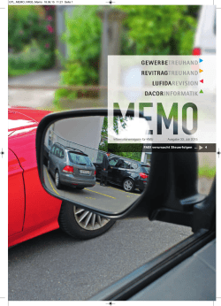 MEMO 33 - Juli 2015 - Gewerbe