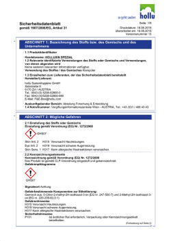 Sicherheitsdatenblatt - hollu Systemhygiene GmbH