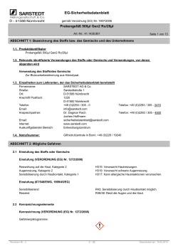 EG-Sicherheitsdatenblatt