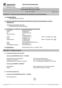 EG-Sicherheitsdatenblatt