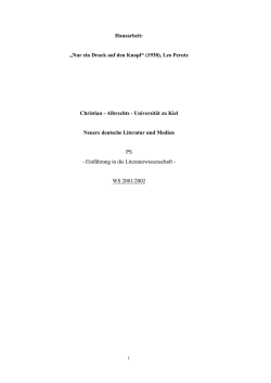 Nur ein Druck auf den Knopf
