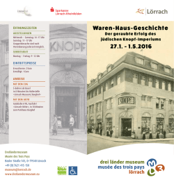 Broschüre zur Ausstellung Waren-Haus