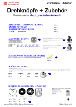 Drehkn&ouml;pfe + Zubeh&ouml;r